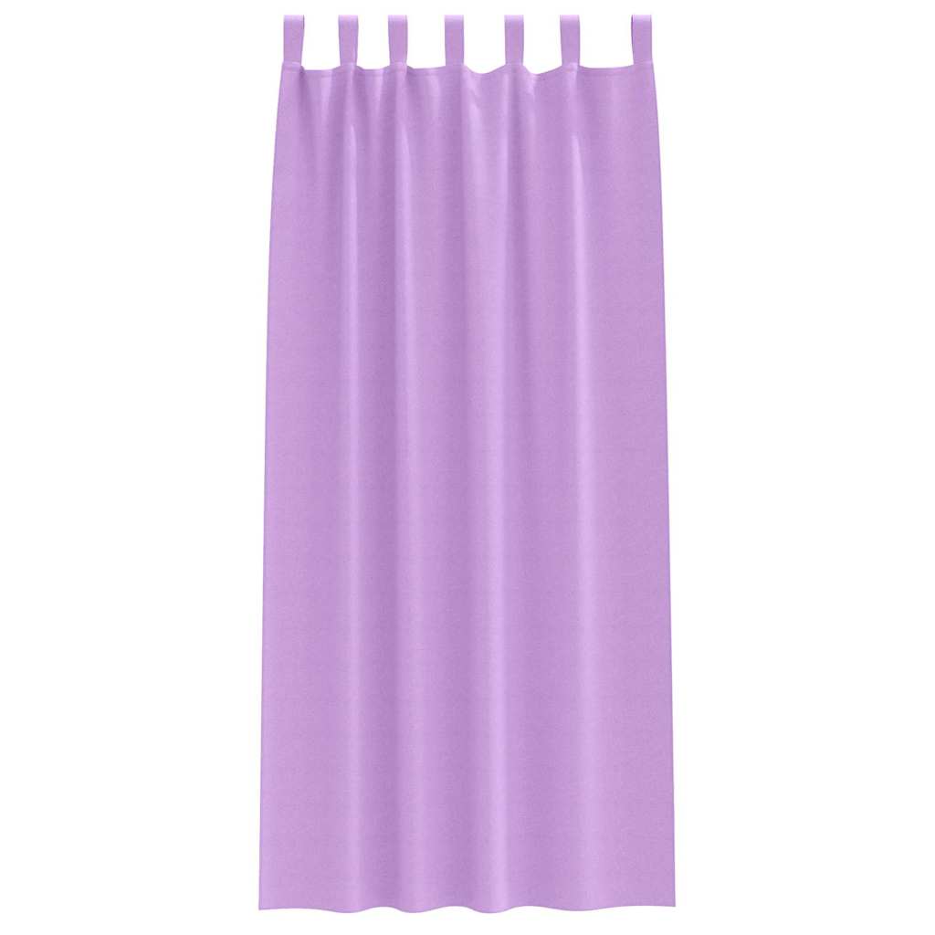 Mørklægningsgardiner med ringe 2 pcs Lilla 225 x 140 cm