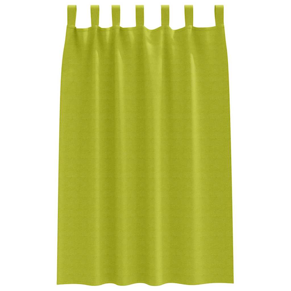 Mørklægningsgardiner med ringe 2 pcs Grøn 175 x 140 cm