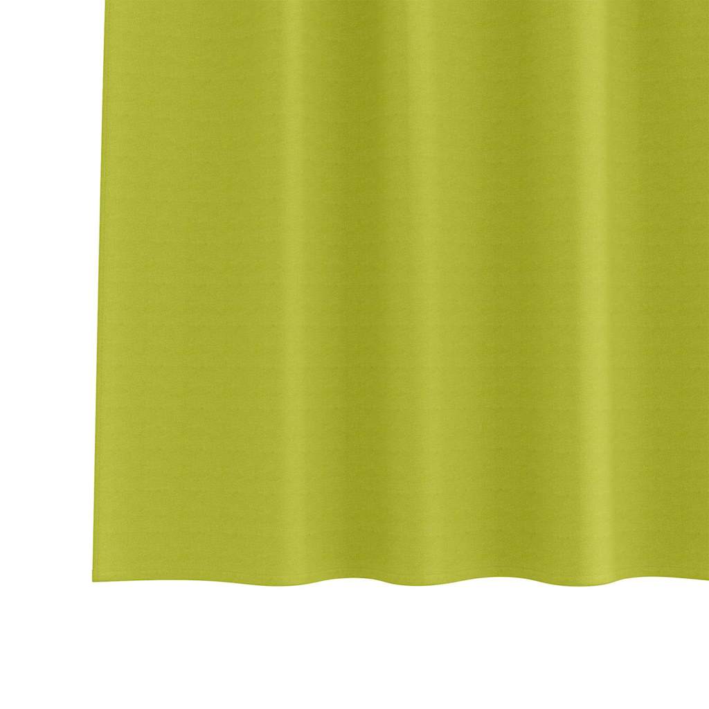 Mørklægningsgardiner med ringe 2 pcs Grøn 225 x 140 cm