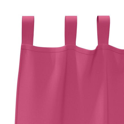 Mørklægningsgardiner med ringe 2 stk. Lys Pink 175 x 140 cm