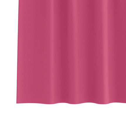 Mørklægningsgardiner med ringe 2 stk. Lys Pink 225 x 140 cm
