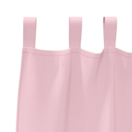 Mørklægningsgardiner med ringe 2 pcs Lyserød 245 x 140 cm
