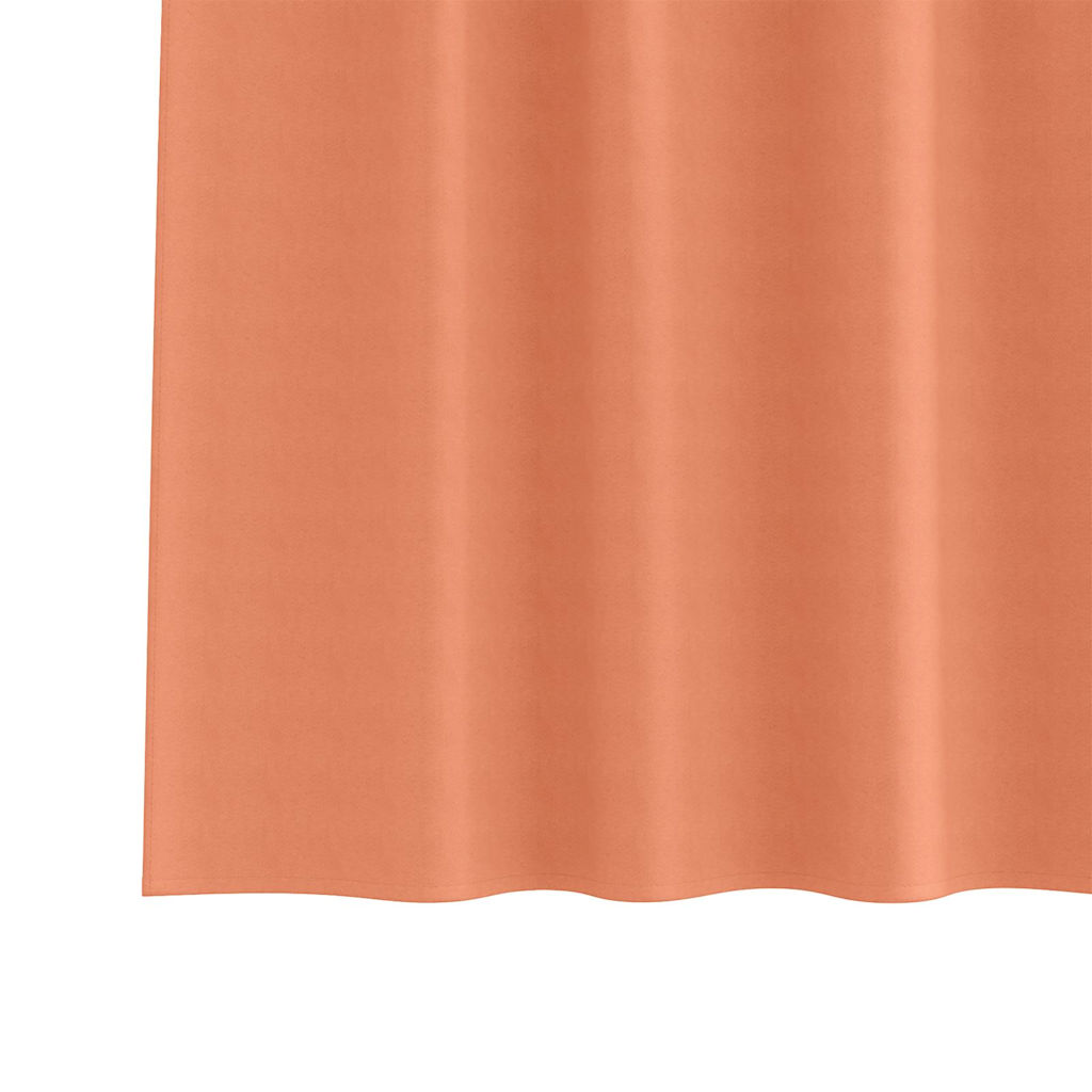 Mørklægningsgardiner med ringe 2 pcs Terrakotta 225 x 140 cm