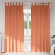 Mørklægningsgardiner med ringe 2 pcs Terrakotta 225 x 140 cm