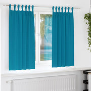 Mørklægningsgardiner med ringe 2 pcs Turkis 175 x 140 cm