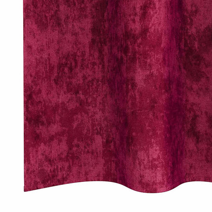 Velour Gardiner med gardiner 2 pcs Vinrød 260 x 140 cm Fløjl
