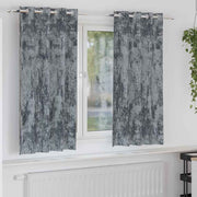 Velour Gardiner med gardiner 2 pcs Sølvgrå 175 x 140 cm Fløjl