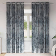 Velour Gardiner med gardiner 2 pcs Sølvgrå 225 x 140 cm Fløjl