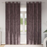 Velour Gardiner med gardiner 2 pcs Brun 245 x 140 cm Fløjl