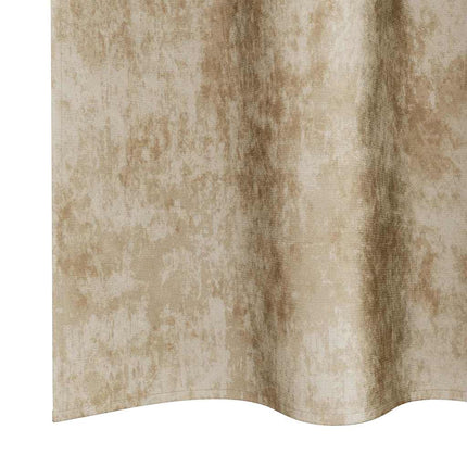 Velour Gardiner 2 stk. Creme 140 x 140 cm Fløjl