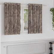 Velour Gardiner 2 pcs Cappuccino 140 x 140 cm Fløjl