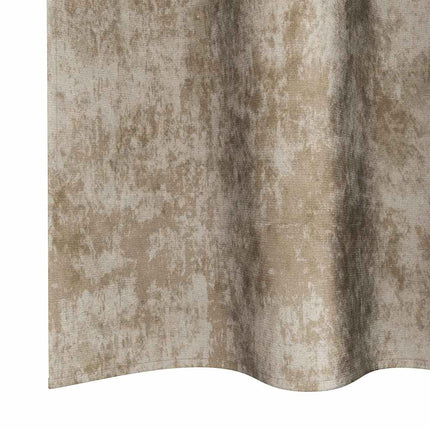 Velour Gardiner 2 pcs champagnefarvet 140 x 140 cm Fløjl