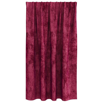 Velour Gardiner med gardiner 2 pcs Vinrød 140 x 140 cm Fløjl
