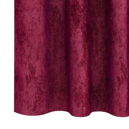 Velour Gardiner 2 stk. Vinrød 175 x 140 cm Fløjl