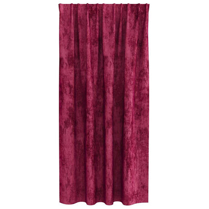 Velour Gardiner 2 stk. Vinrød 175 x 140 cm Fløjl