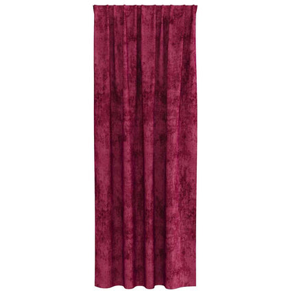 Velour Gardiner 2 stk. Vinrød 225 x 140 cm Fløjl