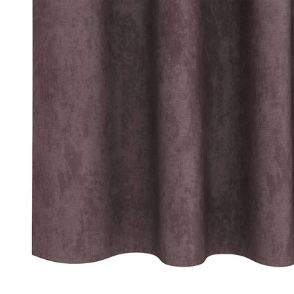 Velour Gardiner 2 stk. Brun 175 x 140 cm Fløjl