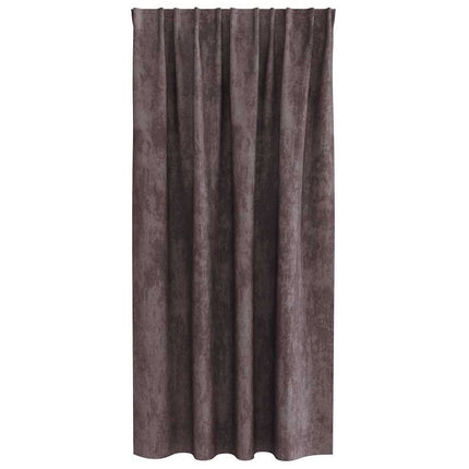 Velour Gardiner 2 stk. Brun 175 x 140 cm Fløjl