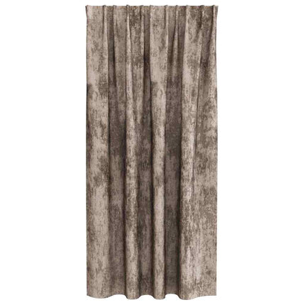 Velour Gardiner 2 pcs Cappuccino 175 x 140 cm Fløjl