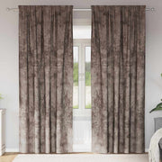 Velour Gardiner 2 pcs Cappuccino 260 x 140 cm Fløjl