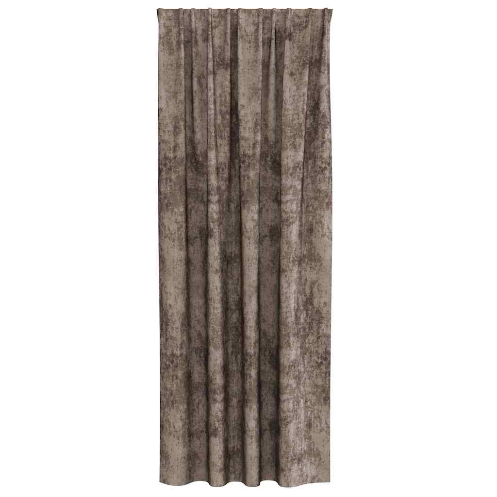Velour Gardiner 2 pcs Cappuccino 260 x 140 cm Fløjl