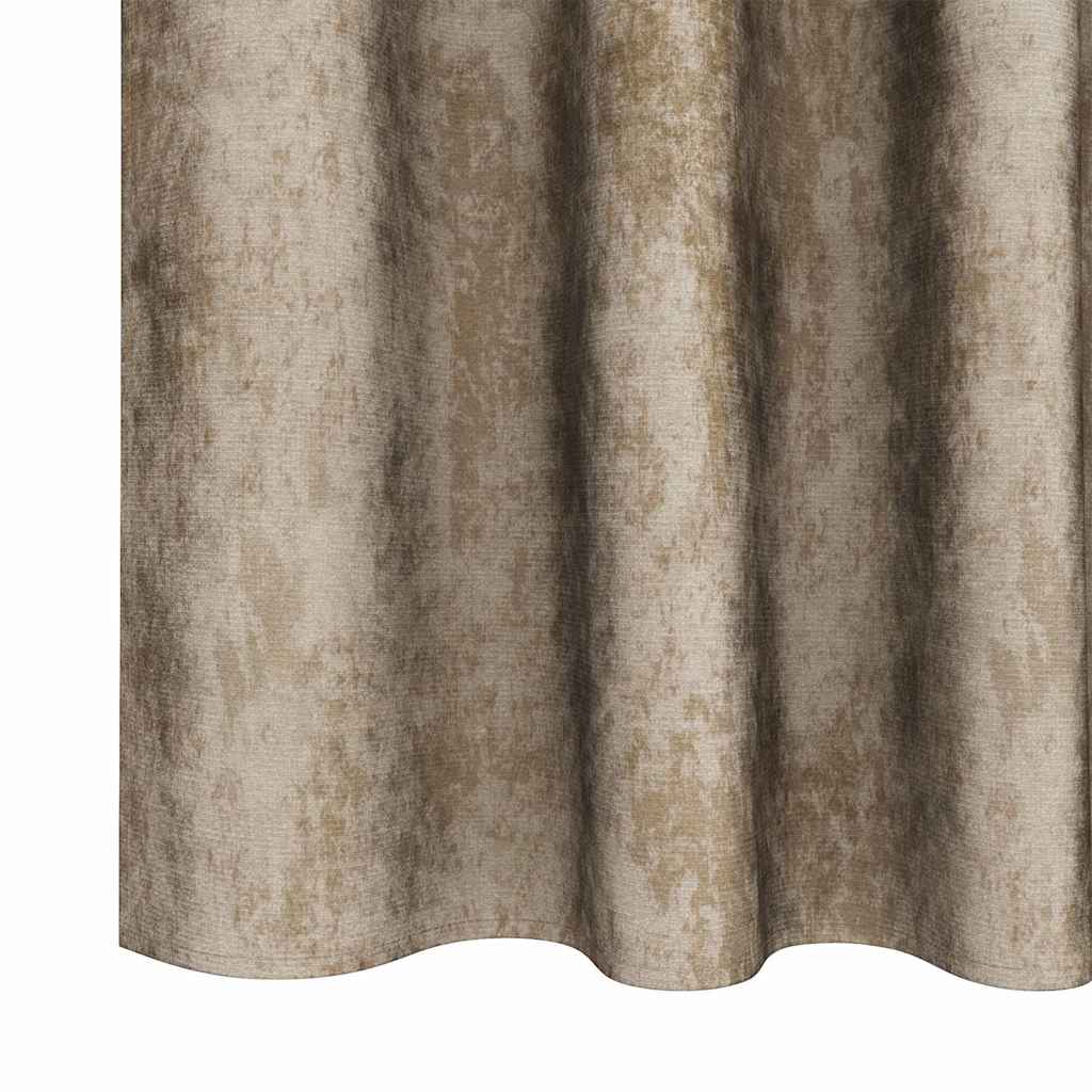 Velour Gardiner 2 pcs champagnefarvet 225 x 140 cm Fløjl
