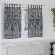 Velour Gardiner med gardiner 2 pcs Sølvgrå 140 x 140 cm Fløjl