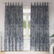 Velour Gardiner med gardiner 2 pcs Sølvgrå 245 x 140 cm Fløjl