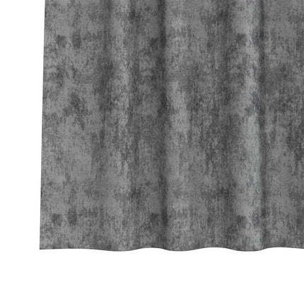 Velour Gardiner med gardiner 2 pcs Grå 225 x 140 cm Fløjl