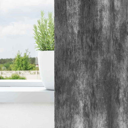 Velour Gardiner med gardiner 2 pcs Grå 225 x 140 cm Fløjl