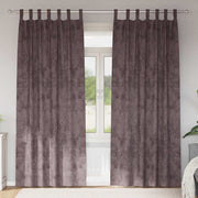 Velour Gardiner med gardiner 2 pcs Brun 260 x 140 cm Fløjl