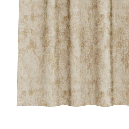 Velour Gardiner 2 stk. Creme 225 x 140 cm Fløjl