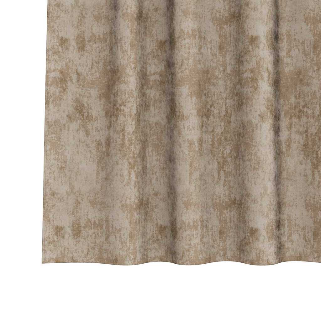 Velour Gardiner 2 pcs champagnefarvet 175 x 140 cm Fløjl