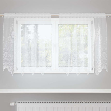 Lace Gardin Hvid 120 x 150 cm Polyester