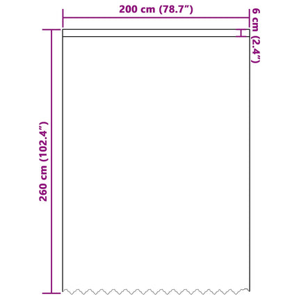 Lace Gardin Hvid 260x200cm Polyester