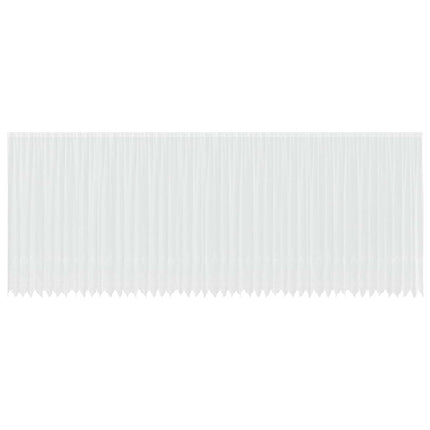 Lace Gardin med gardiner Blomstret Hvid 280x1200cm Polyester