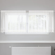 Lace Gardin med gardiner Blomstret Hvid 80 x 200 cm Polyester