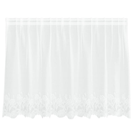 Lace Gardin med gardiner Hvid 200 x 120 cm Polyester