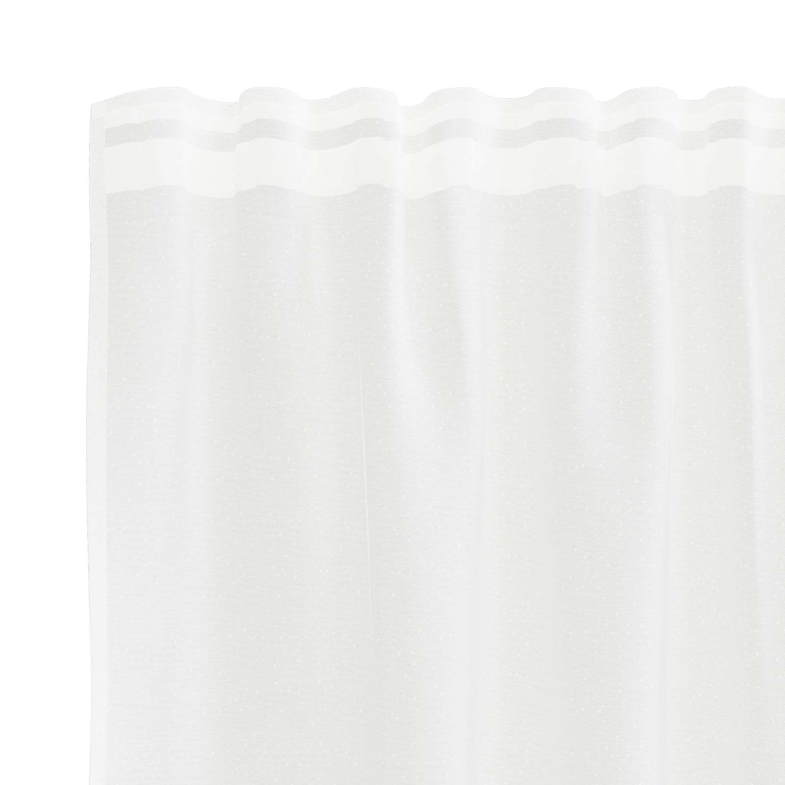 Lace Gardin med gardiner Blomstret Hvid 120 x 300 cm Polyester