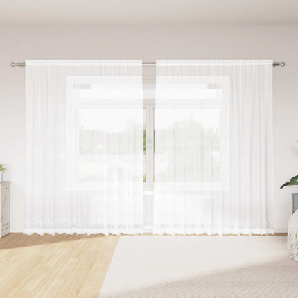 Lace Gardin Hvid 200 x 300 cm Polyester