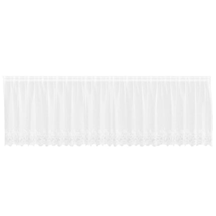 Lace Gardin Hvid 80 x 500 cm Polyester
