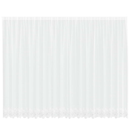 Lace Gardin Hvid 220 x 500 cm Polyester