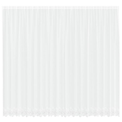 Lace Gardin Hvid 280 x 500 cm Polyester