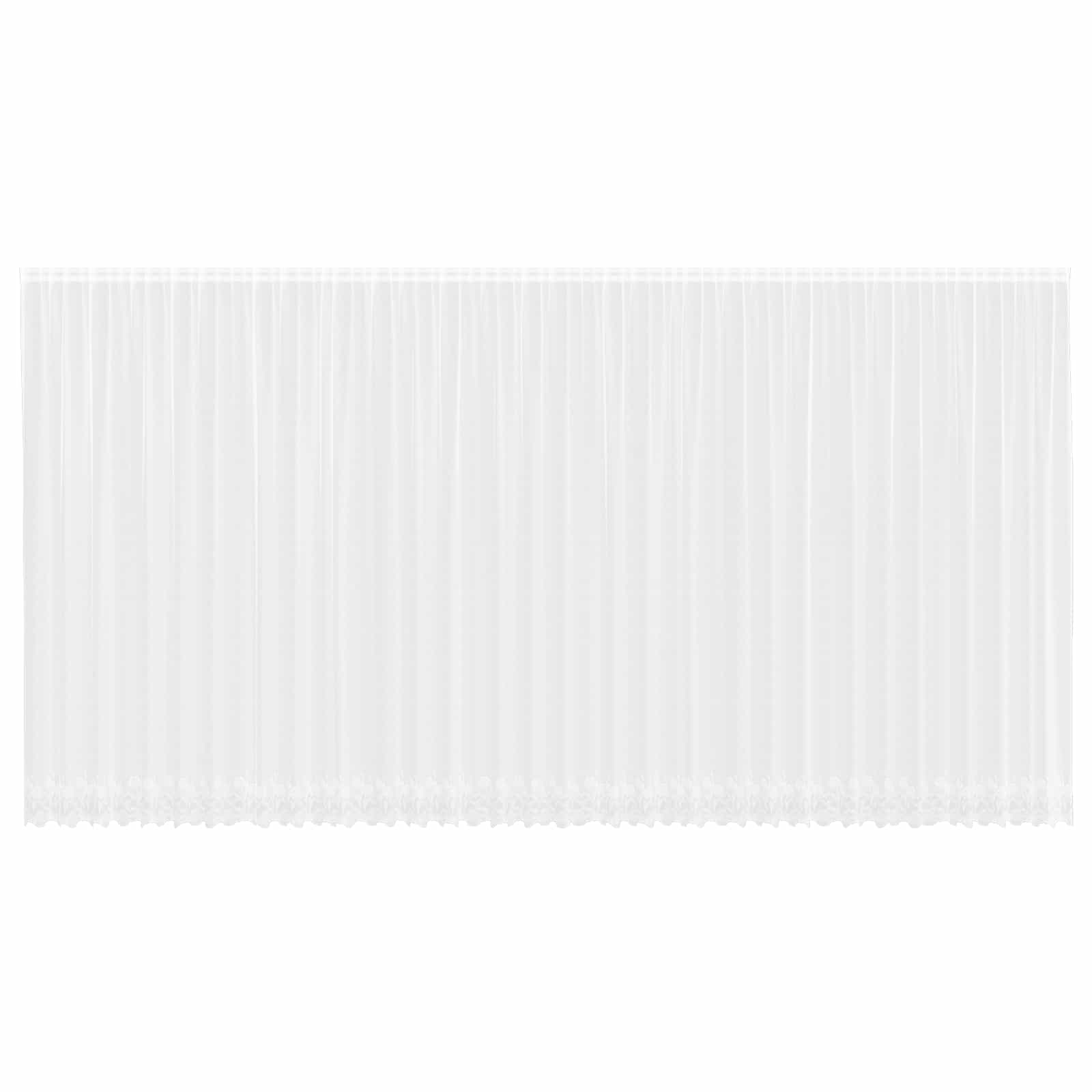 Lace Gardin med gardiner Blomstret Hvid 260 x 900 cm Polyester