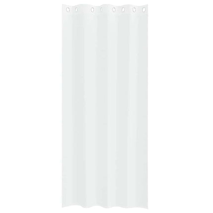Voile Gardin 2 stk. Hvid 225 x 140 cm Polyester
