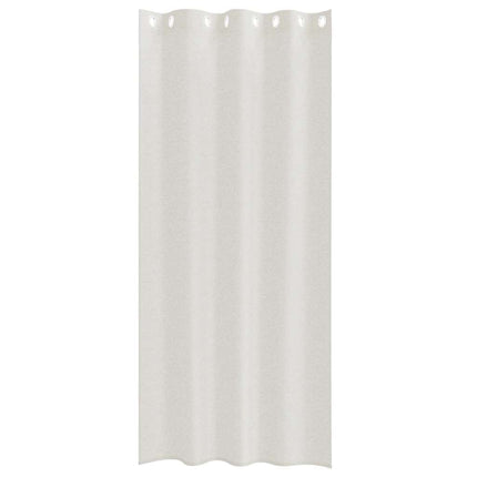 Voile Gardin med gardiner 2 pcs Creme 245 x 140 cm Polyester