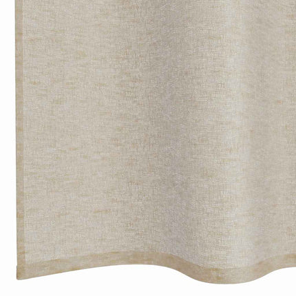 Voile Gardin 2 pcs Sandfarvet 245 x 140 cm Polyester