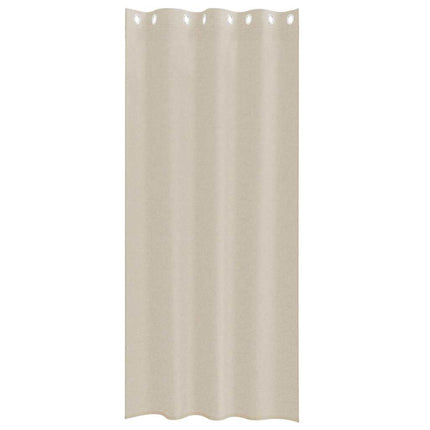 Voile Gardin 2 pcs Sandfarvet 245 x 140 cm Polyester