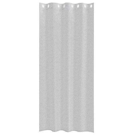 Voile Gardin 2 stk. Lysegrå 245 x 140 cm Polyester