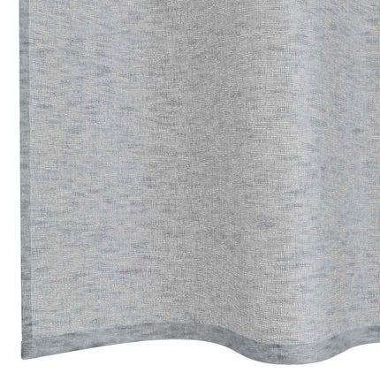 Voile Gardin med gardiner 2 pcs Mørkegrå 175 x 140 cm Polyester